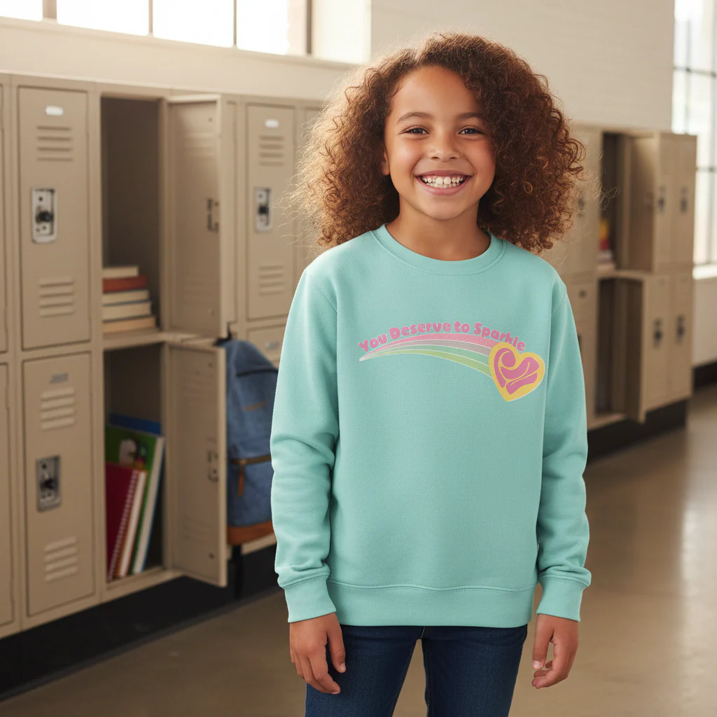 You Deserve To Sparkle Crewneck - Image 4