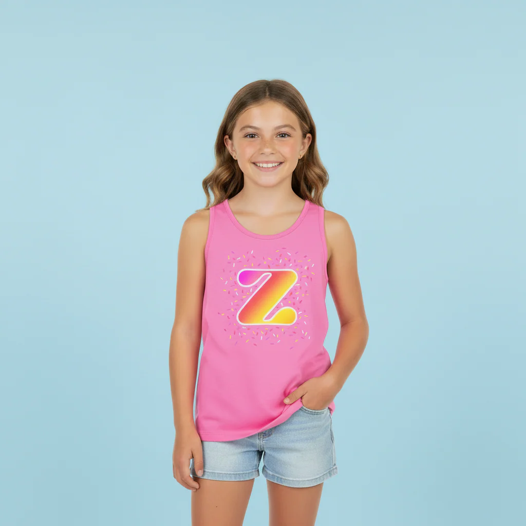 Gradient Z Tank Top Pink - Image 3